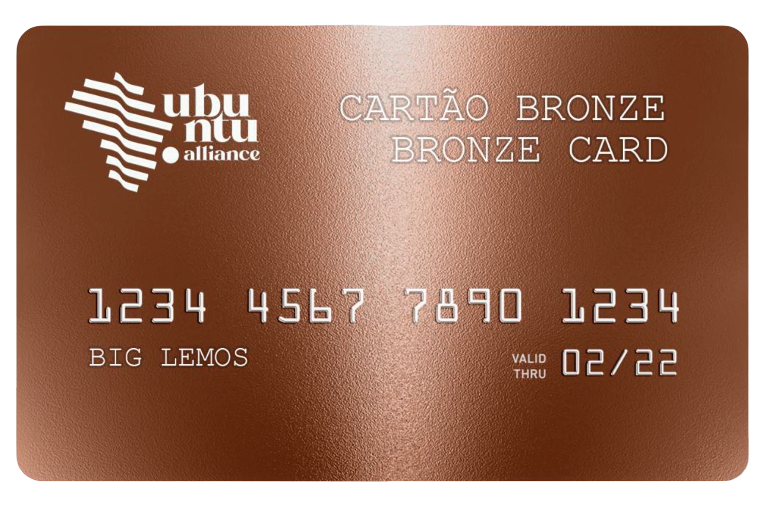 Cartão Ubuntu Alliance África do Sul